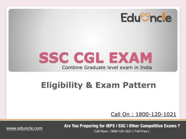 SSC CGL Exam Eligibility & Pattern By Eduncle