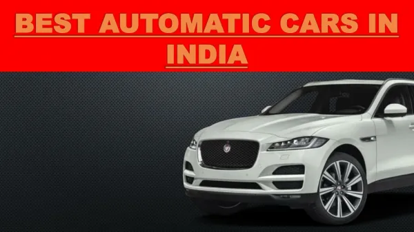 Best Automatic Cars in India 2016