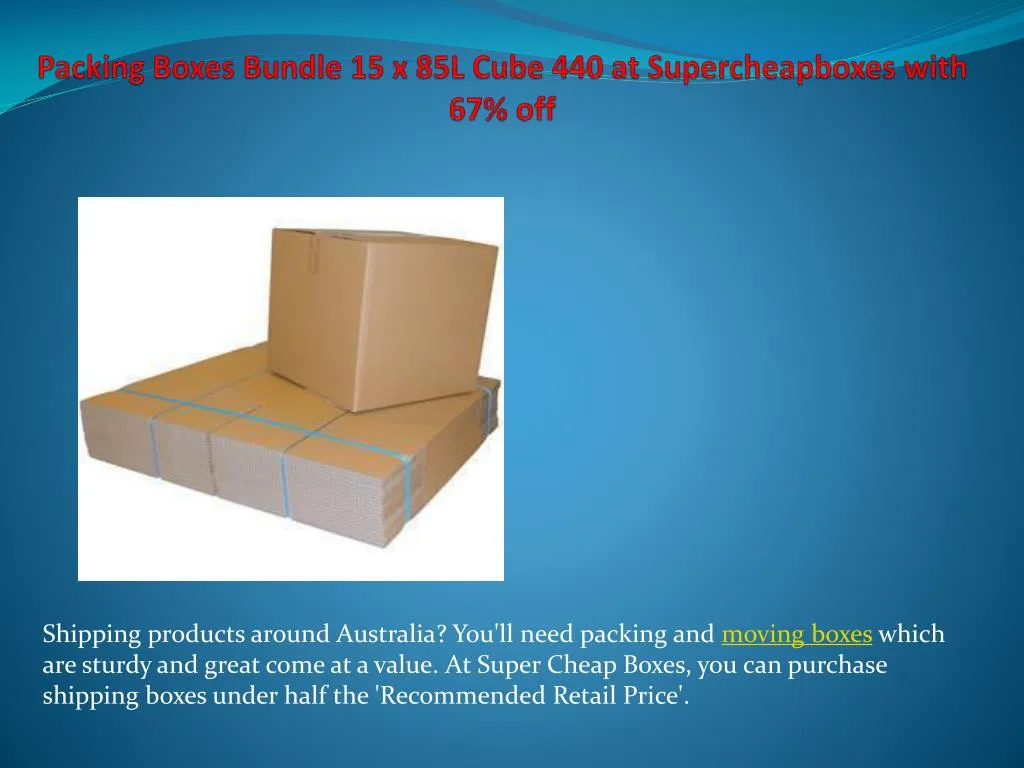packing boxes bundle 15 x 85l cube 440 at supercheapboxes with 67 off