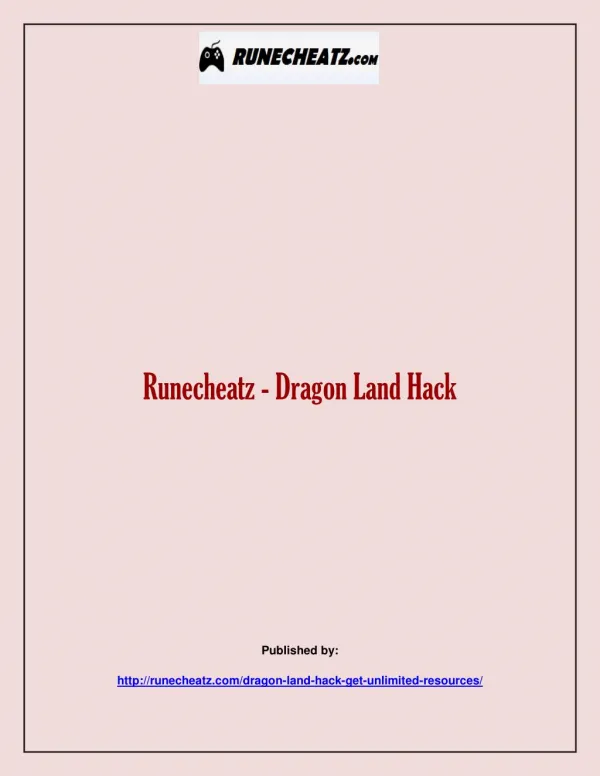 Runecheatz - Dragon Land Hack