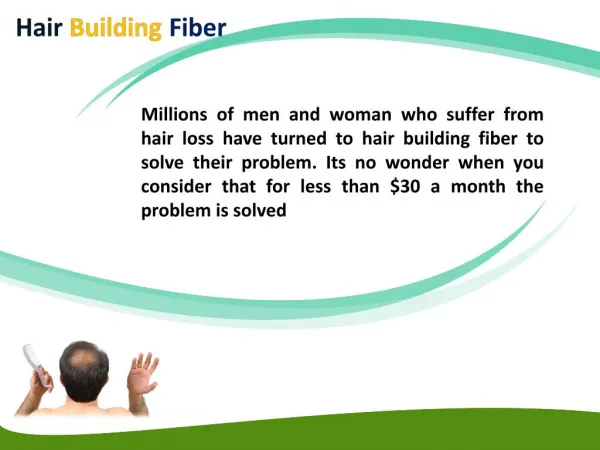 New Hair Building Fiber
