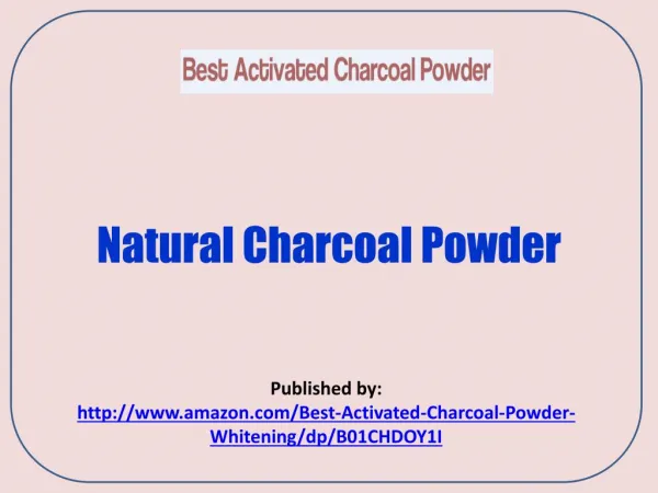 Natural Charcoal Powder