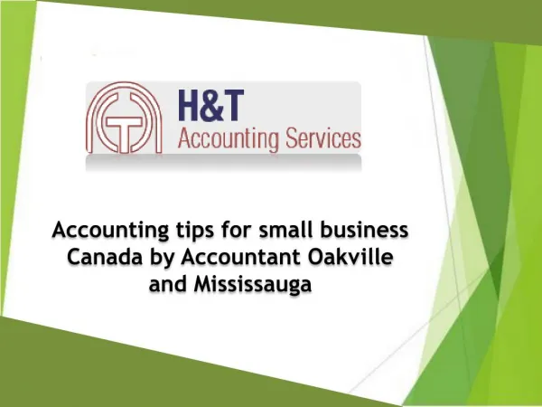 Accounting tips for small business Canada by Accountant Oakville and Mississauga