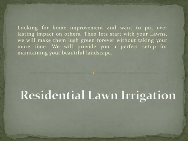 Belmont Irrigation: Residential irrigation | Residential Lawn Sprinkler System