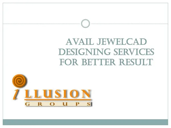Avail Jewelcad Designing Services For Better Result