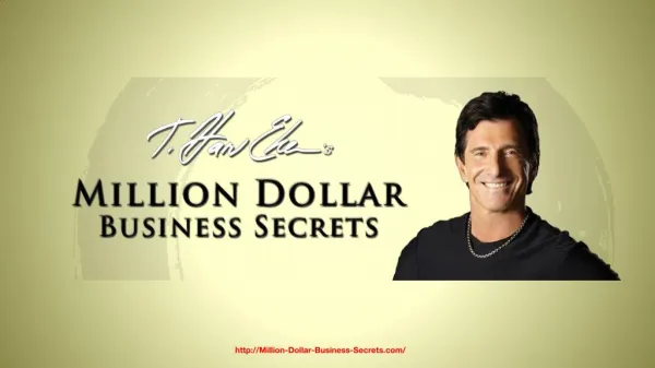 T. Harv Eker's Million Dollar Business Secrets - Reviews & Bonuses