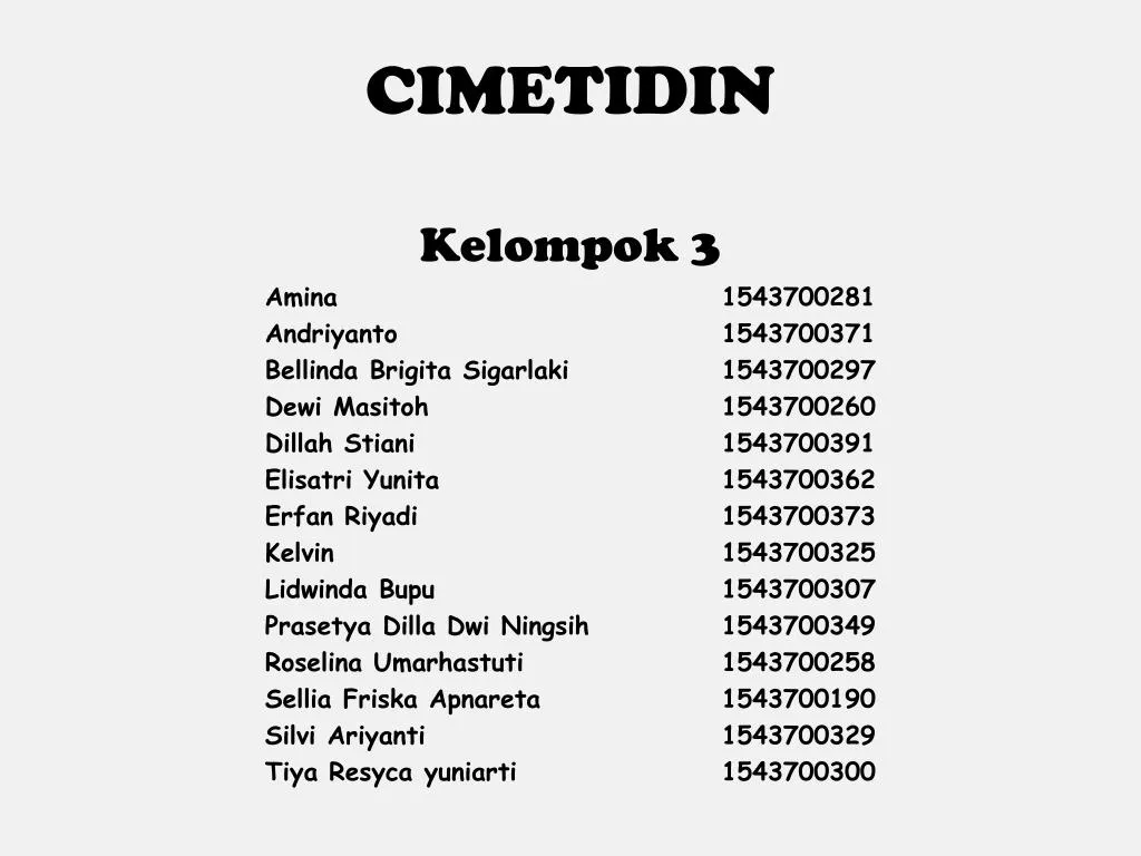 cimetidin kelompok 3