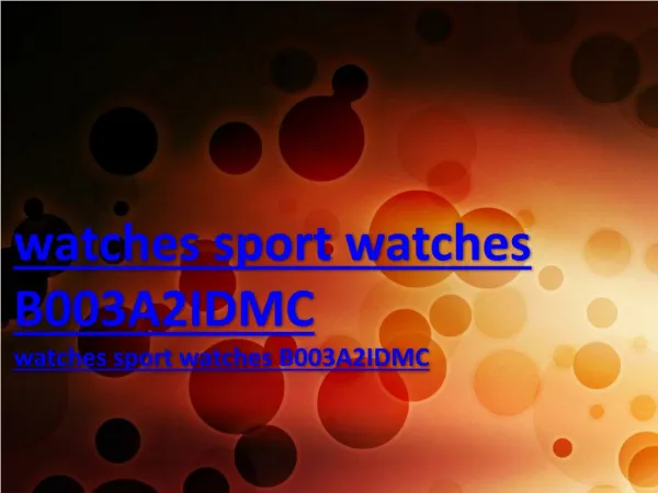 watches sport watches B003A2IDMC