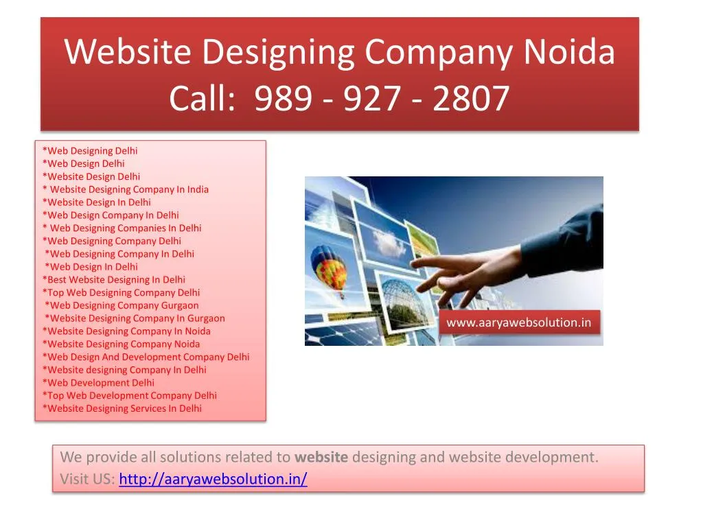 website d esigning company noida call 989 927 2807