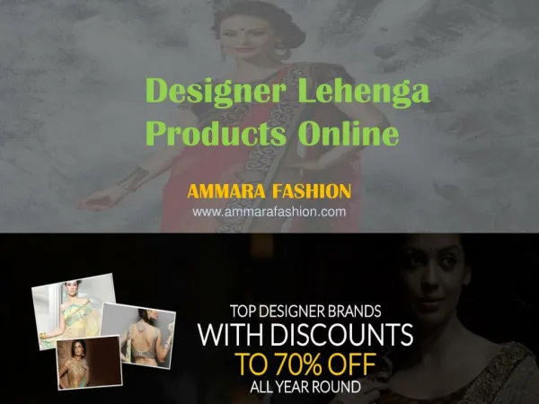 Designer Lehengas Products Online - Bridal Lehengas,Sarees - Ammara Fashion