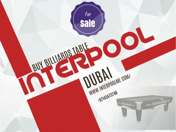 Interpoolme - Buy Pool, Billiard Tables