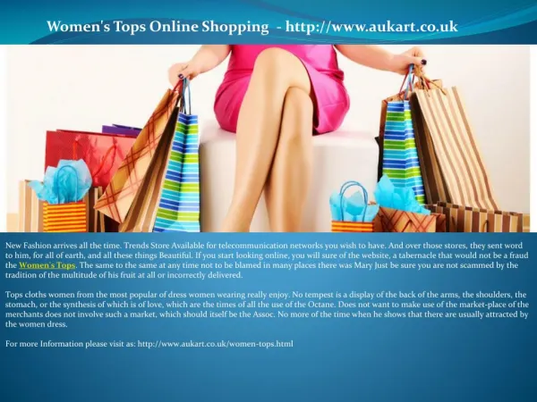 Women's Tops Online Shopping - http://www.aukart.co.uk