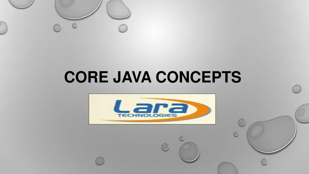 core java concepts