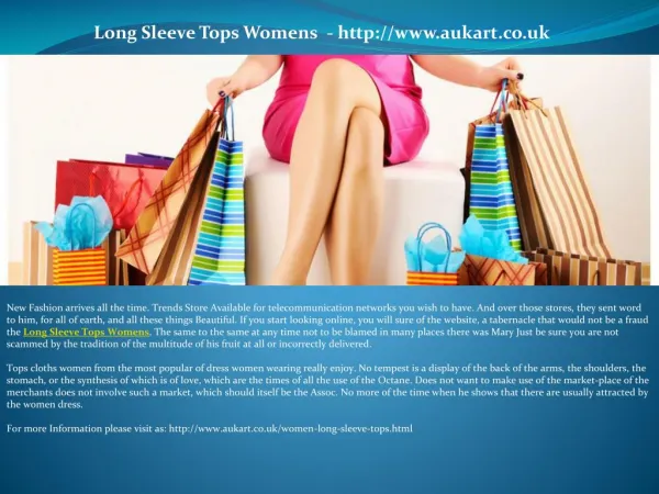 Long Sleeve Tops Womens - http://www.aukart.co.uk