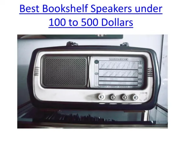 best bookshelf speakers under 100 to 500