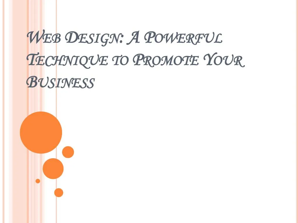web design a powerful technique to promote your business