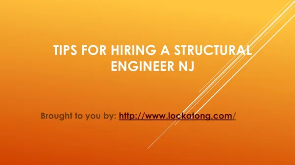 Tips For Hiring A Structural Engineer NJ