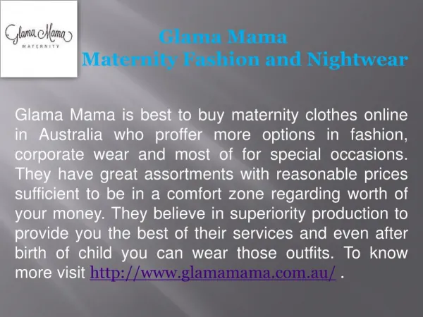 Glama Mama- Maternity Jeans Online