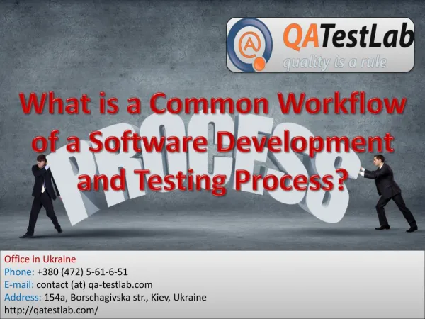 What is a Common Workflow of a Software Development and Testing Process?