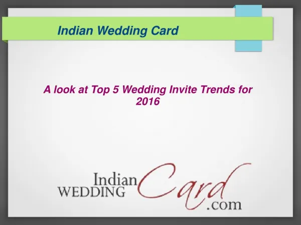 Top 5 wedding invitation trends for 2016