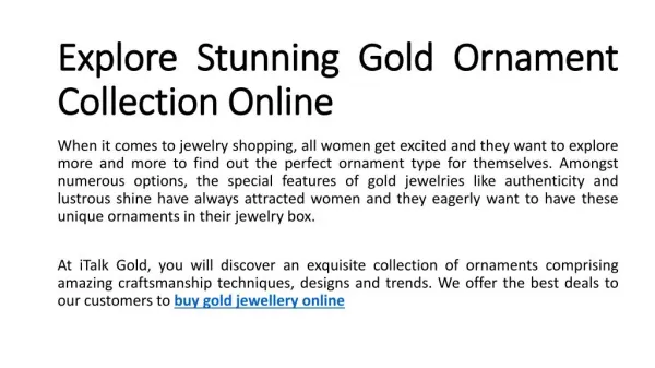 buy gold jewellery online, buy gold jewelry online