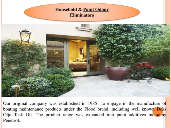 Paint Odour Eliminators