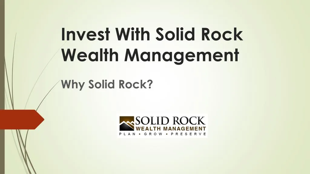 invest with solid rock wealth management