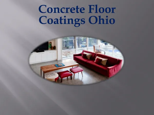 Concrete Floor Coatings Ohio