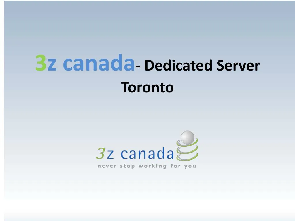 3 z canada dedicated server toronto