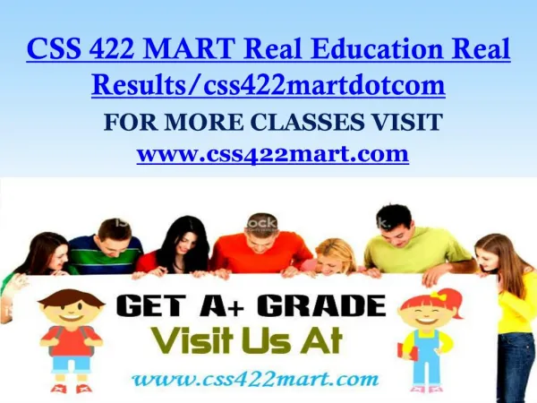 CSS 422 MART Real Education Real Results/css422martdotcom
