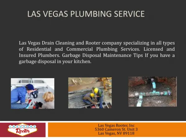 Las Vegas Plumbing Service
