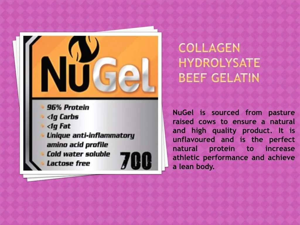 collagen hydrolysate beef gelatin