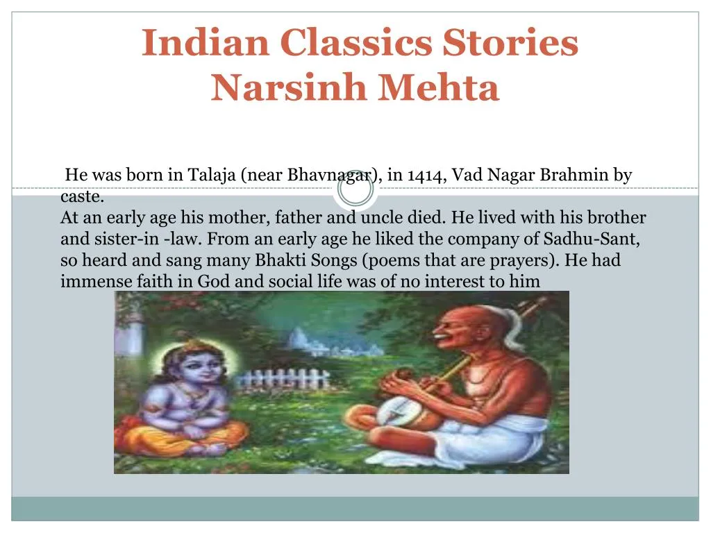 indian classics stories narsinh mehta