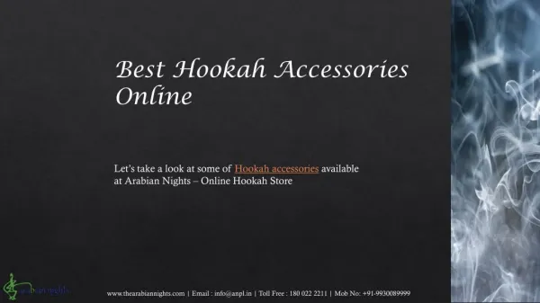 Buy Hookah Accessories Online at Arabian Nights