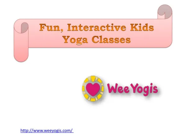 Fun, Interactive Kids Yoga Classes