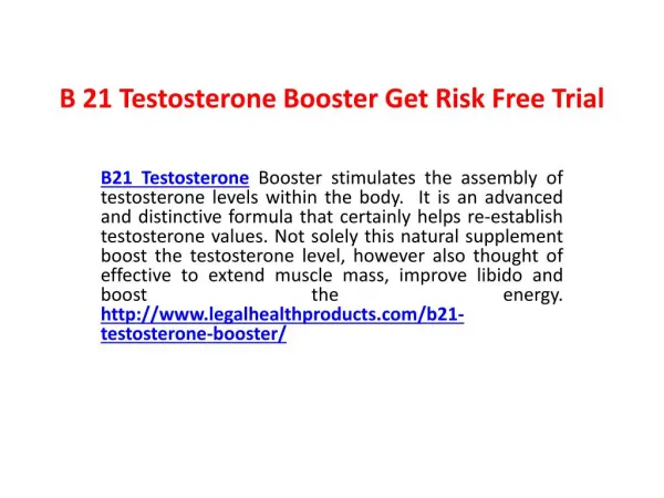 B21 Testosterone