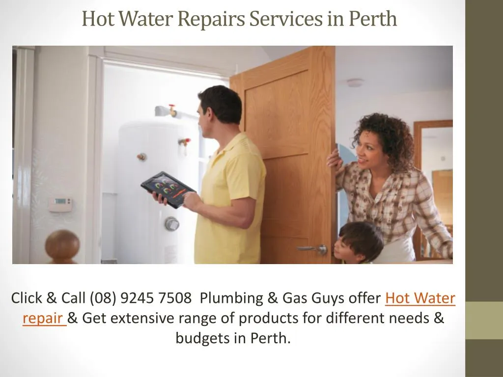 hot water repairs services in perth