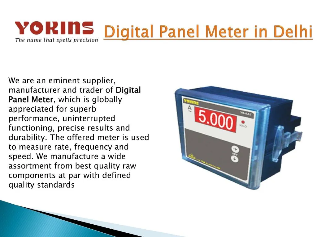 Digital Panel Meter India, Digital Panel Meter Manufacturers New Delhi