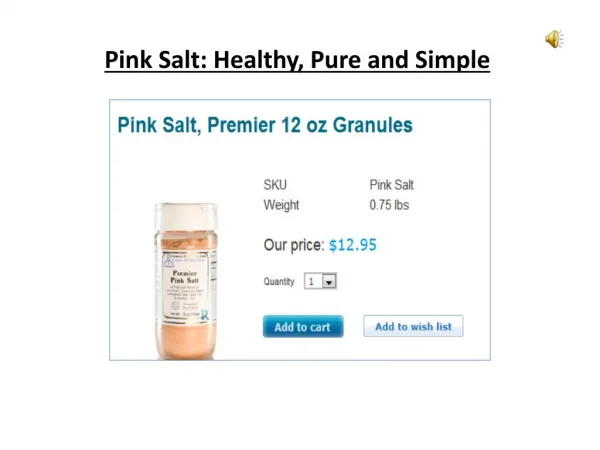 Pink Salt Healthy Pure and Simple