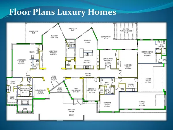 Floor Plans Luxury Homes