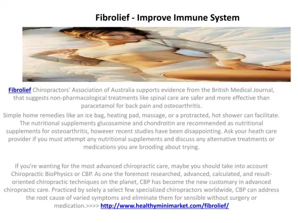 Fibrolief - Improved Your Energy Levels