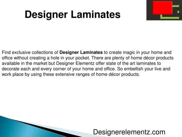 Designer Laminates