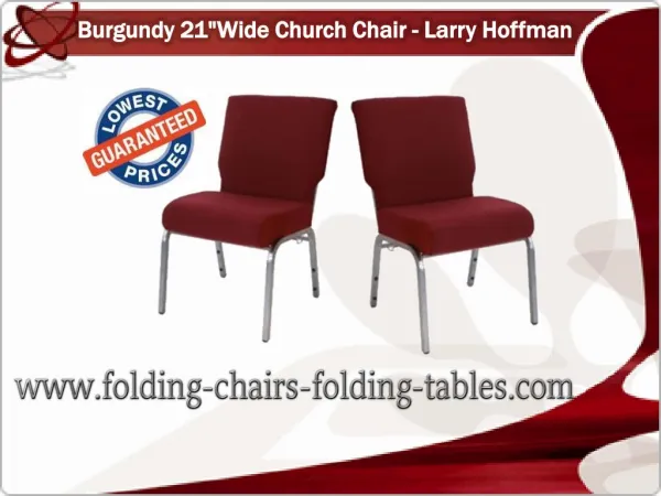 Burgundy 21 Wide Church Chair - Larry Hoffman