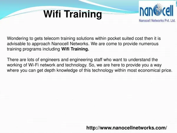 Wifi Training