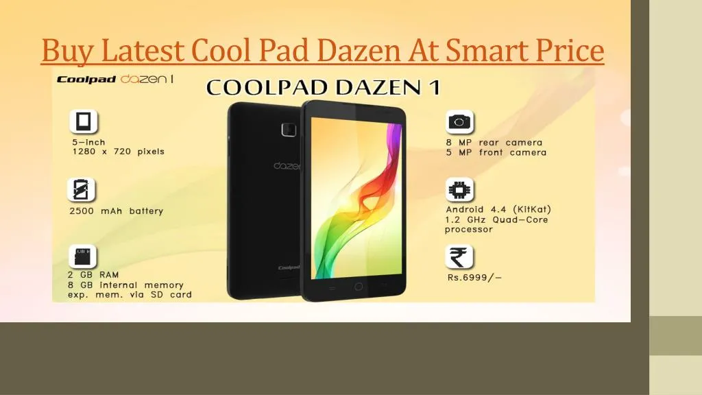 buy latest cool pad dazen at smart price