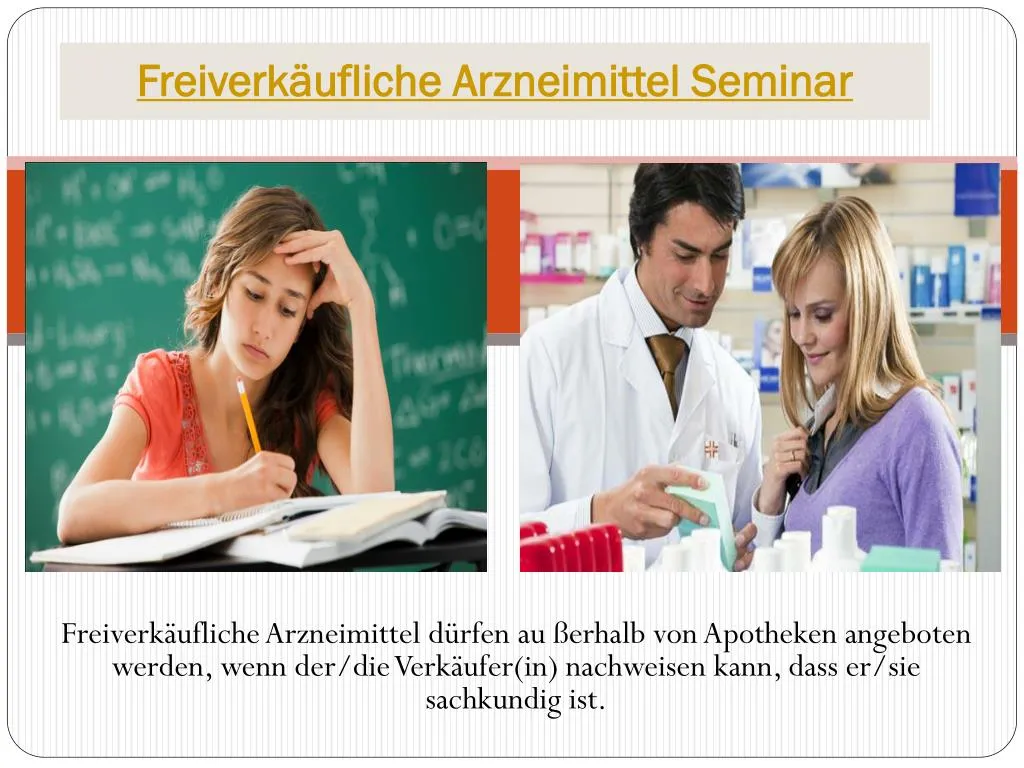 freiverk ufliche arzneimittel seminar