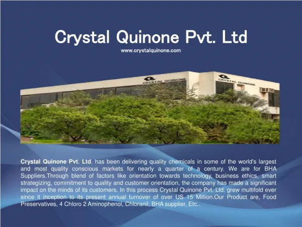 4 Chloro 2 Aminophenol - Crystal Quinone Pvt. Ltd