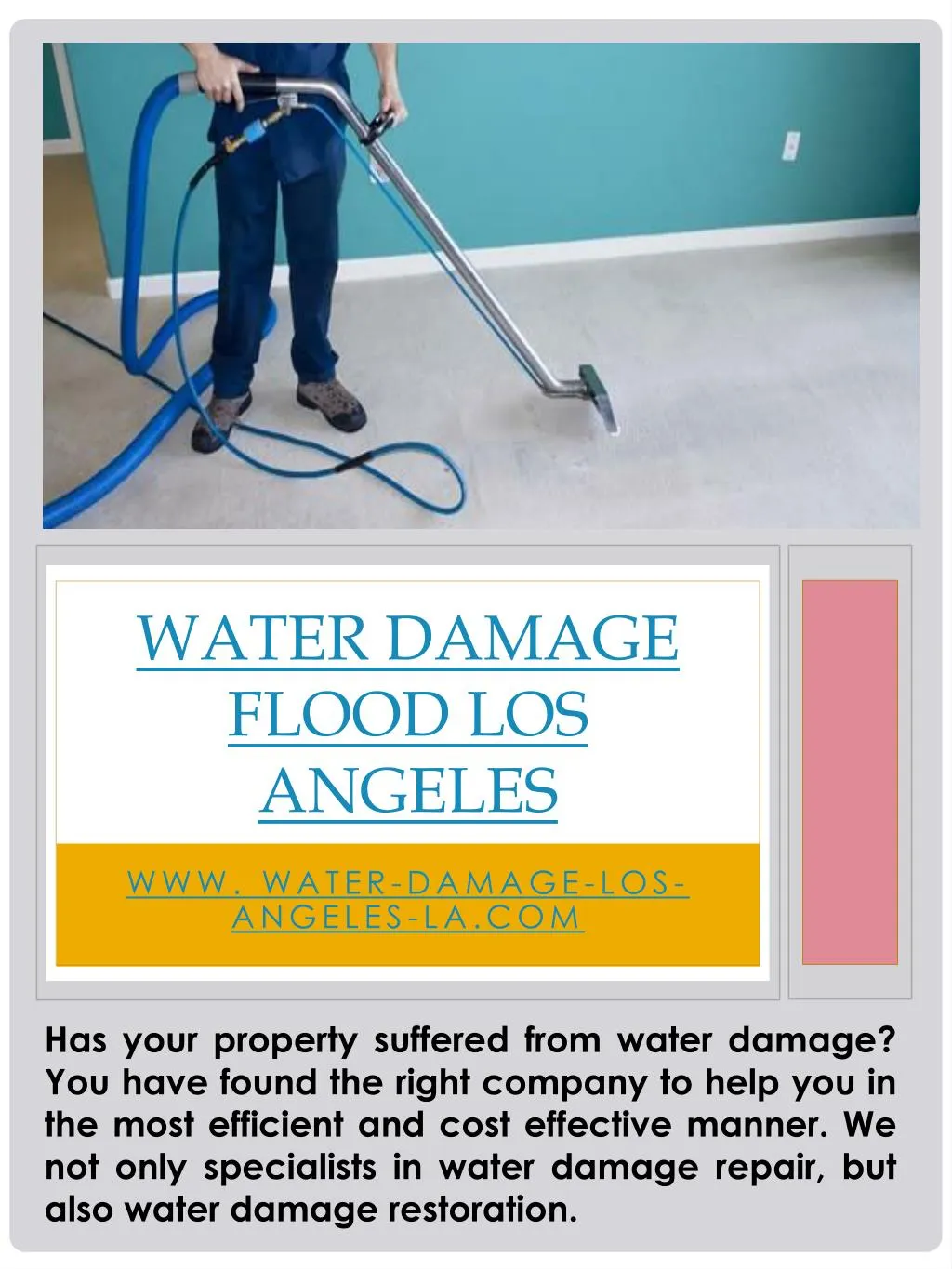 water damage flood los angeles