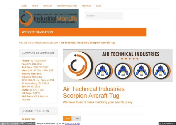 Air Technical Industries BY industrialmanlifts