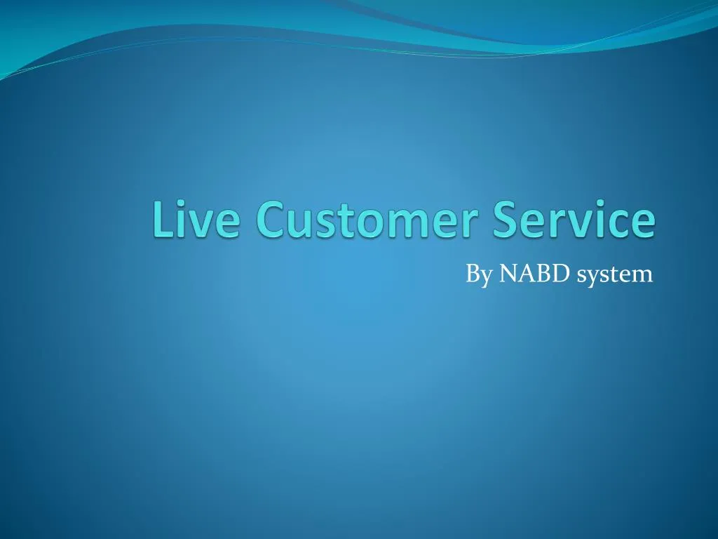 live customer service
